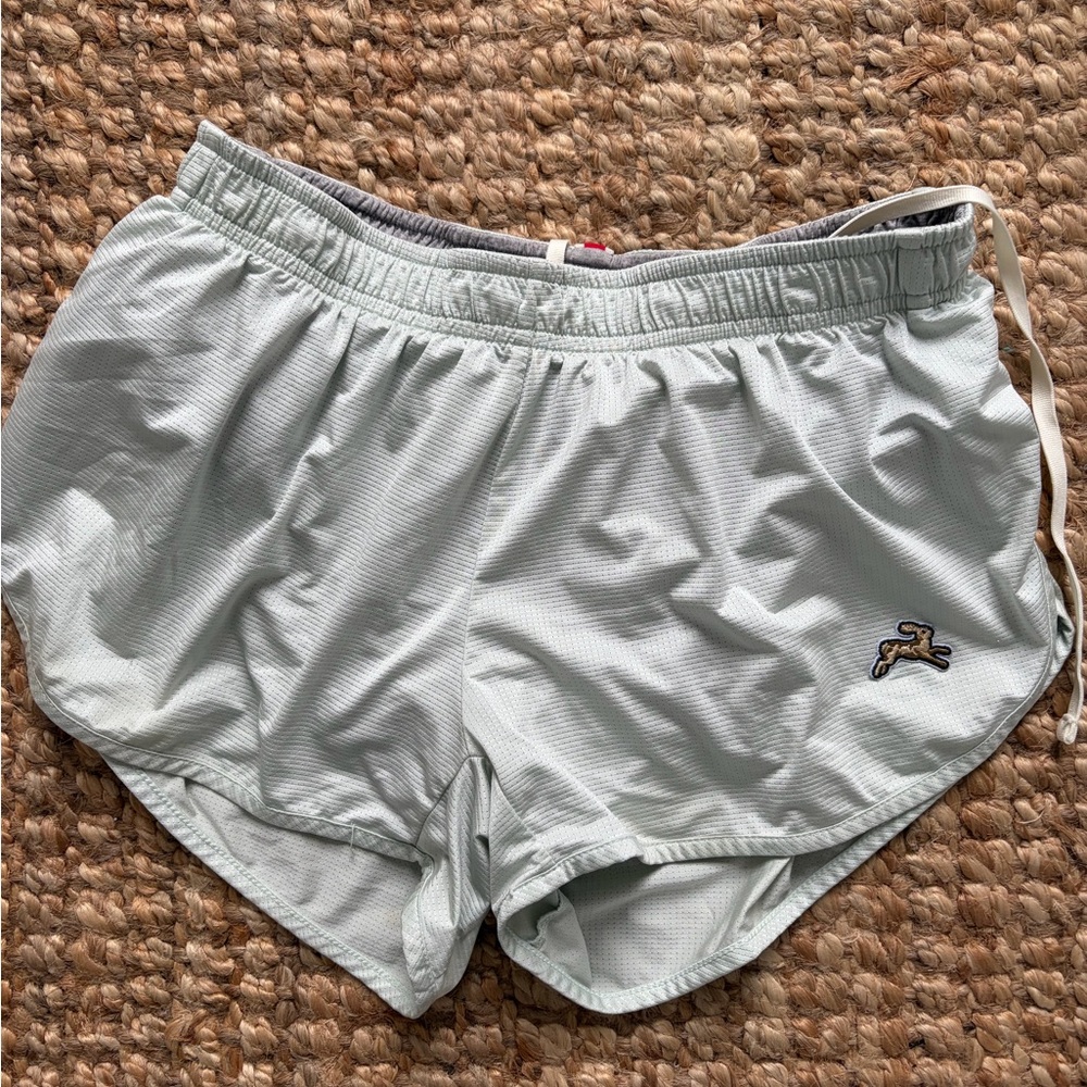 Tracksmith Session Light Teal Running Shorts - image 1